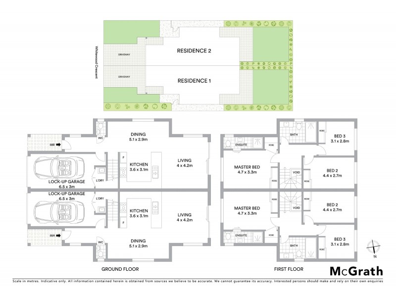 58A and 58B Whitewood Crescent, Kellyville Ridge NSW 2155 Floorplan