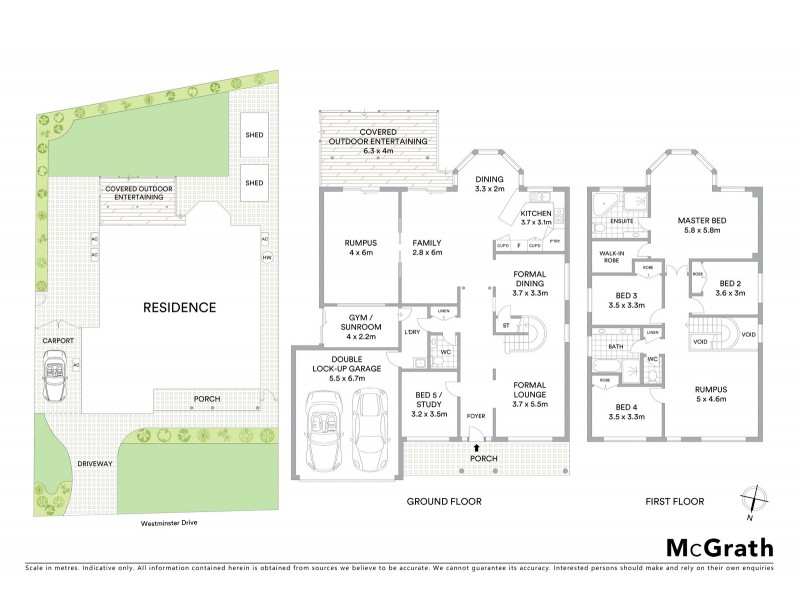 1 Westminster Drive, Castle Hill NSW 2154 Floorplan