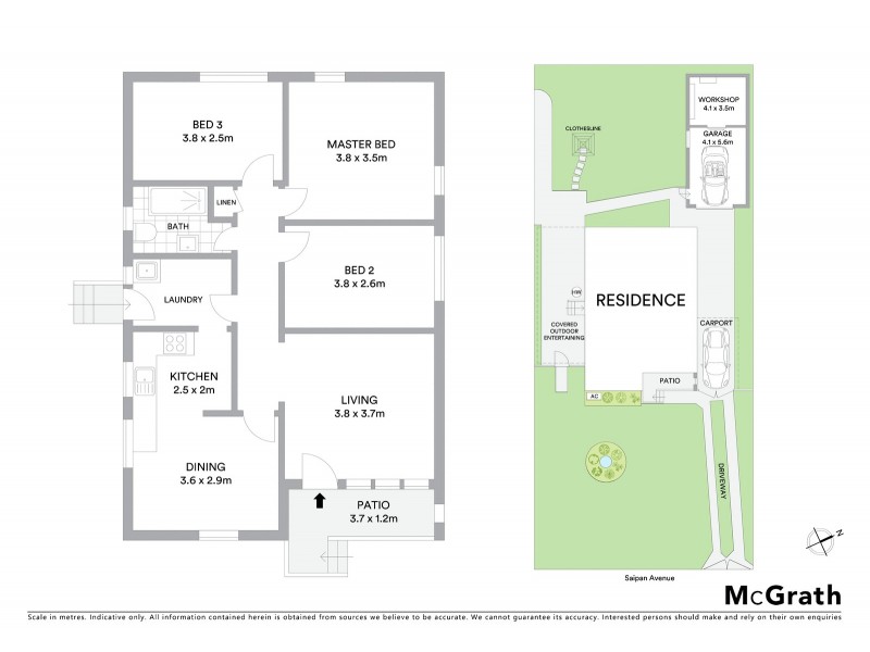 8 Saipan Avenue, Lethbridge Park NSW 2770 Floorplan