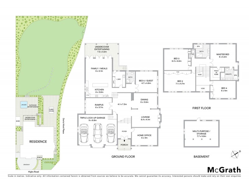 2 Doris Hirst Place, West Pennant Hills NSW 2125 Floorplan