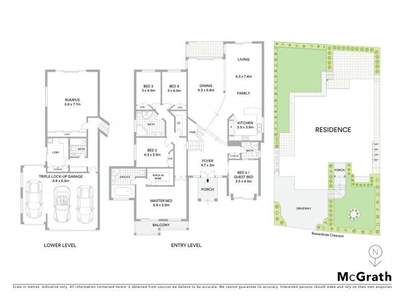 12 Rowanbrae Crescent, Bella Vista NSW 2153 Floorplan