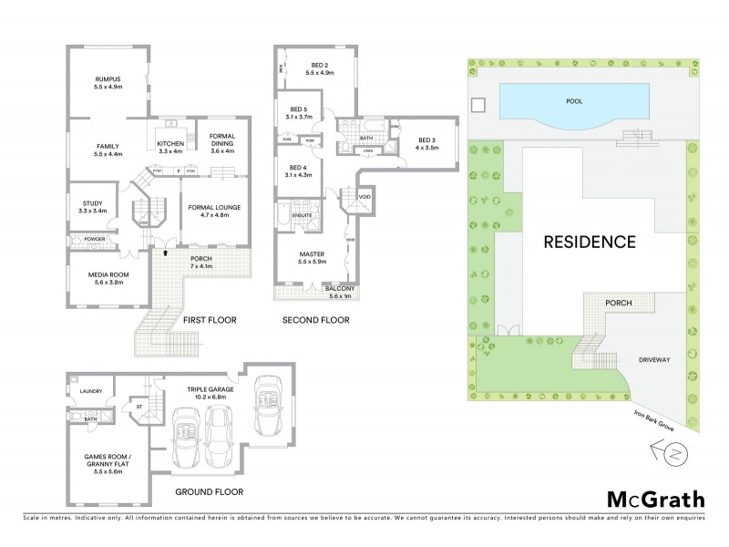 10 Iron Bark Grove, Bella Vista NSW 2153 Floorplan