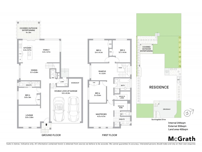 11 Sunningdale Drive, Colebee NSW 2761 Floorplan