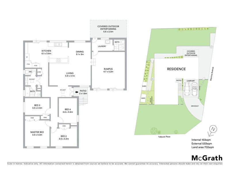 1 Talkook Place, Baulkham Hills NSW 2153 Floorplan