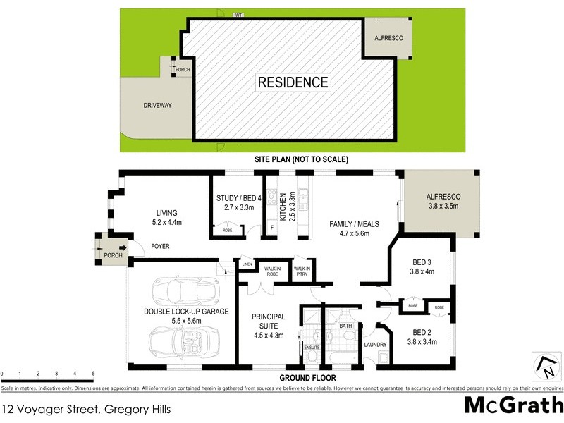 12 Voyager Street, Gregory Hills NSW 2557 Floorplan