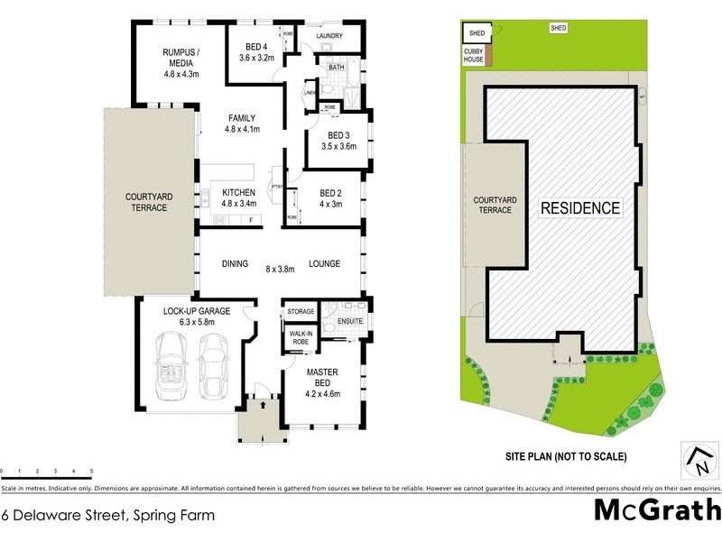 6 Delaware Street, Spring Farm NSW 2570 Floorplan