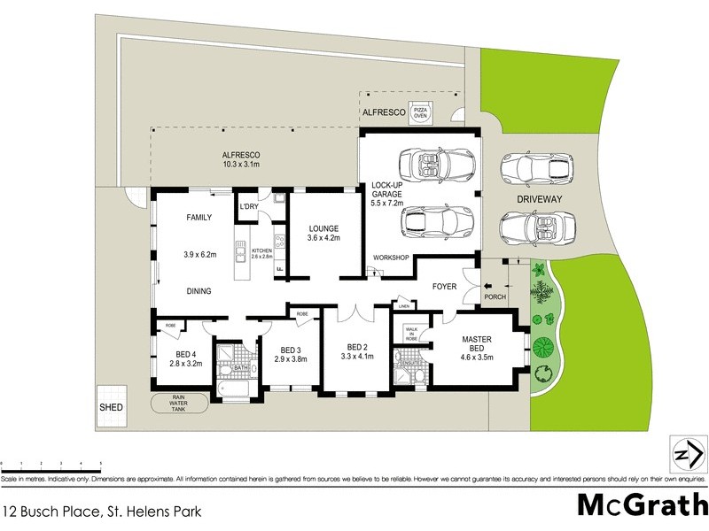 12 Busch Place, St Helens Park NSW 2560 Floorplan