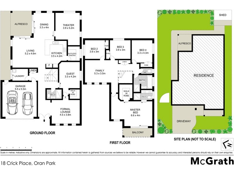 18 Crick Place, Oran Park NSW 2570 Floorplan