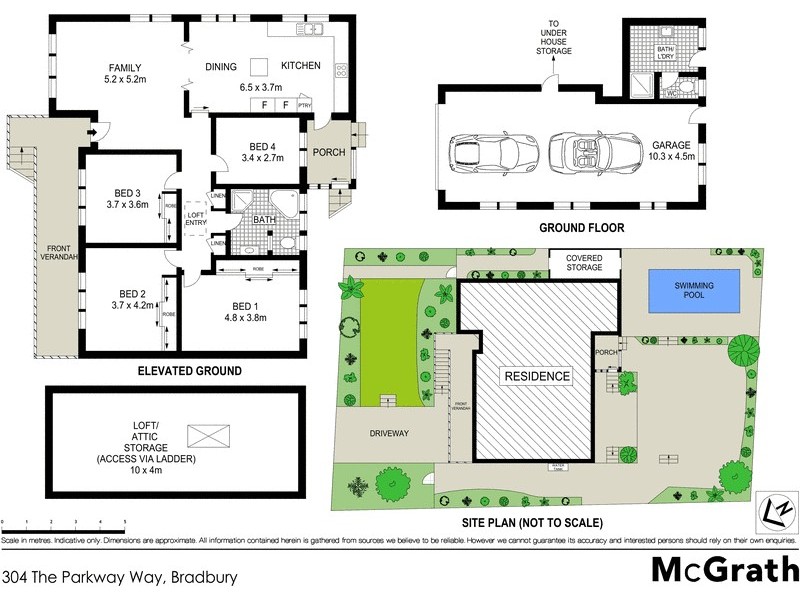 304 The Parkway Way, Bradbury NSW 2560 Floorplan