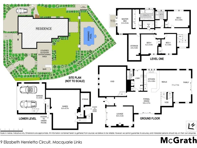 9 Elizabeth Henrietta Circuit, Macquarie Links NSW 2565 Floorplan