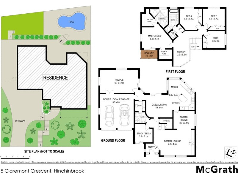 5 Claremont Crescent, Hinchinbrook NSW 2168 Floorplan