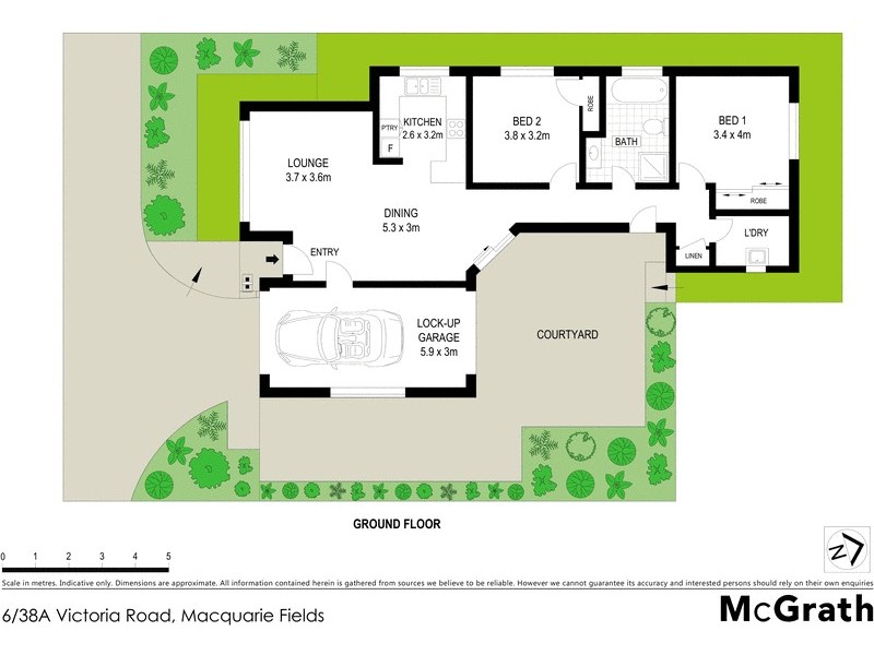 6/38A Victoria Road, Macquarie Fields NSW 2564 Floorplan