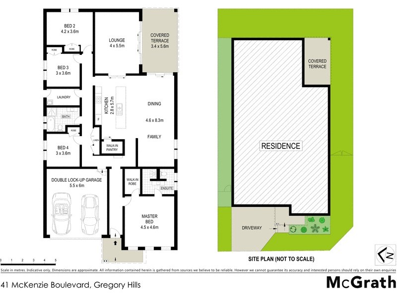41 McKenzie Boulevard, Gregory Hills NSW 2557 Floorplan