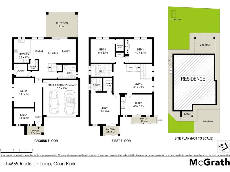 15 Radisich Loop, Oran Park NSW 2570 Floorplan