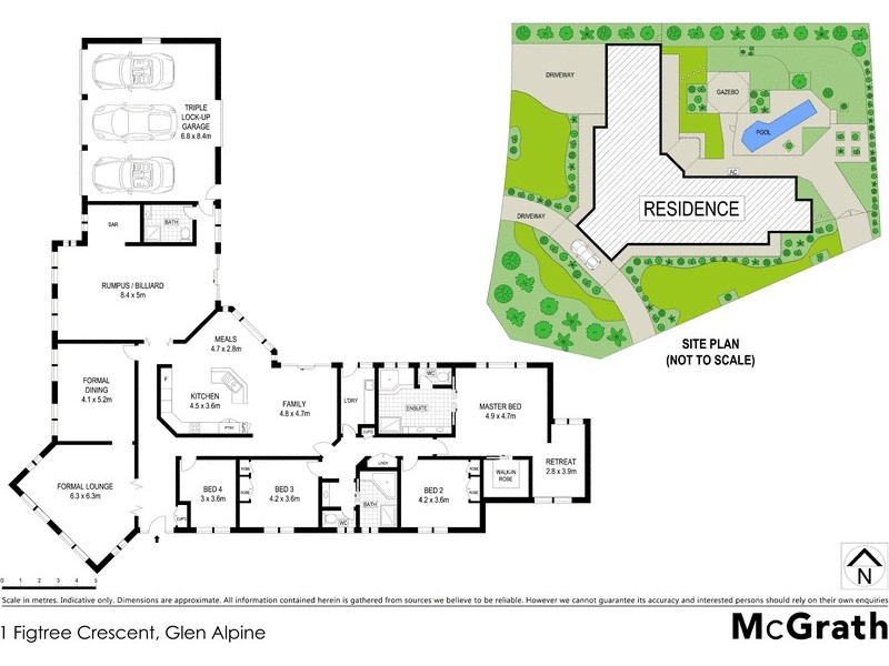 1 Figtree Crescent, Glen Alpine NSW 2560 Floorplan