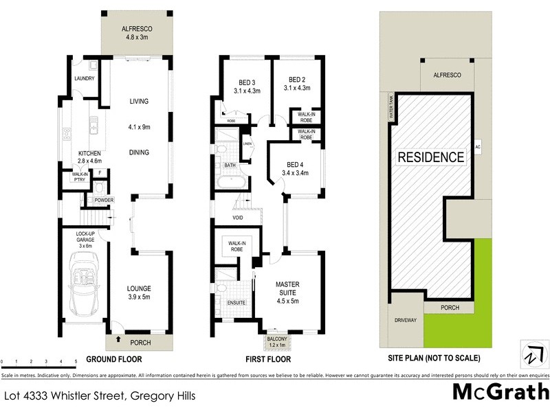 25 Whistler Street, Gregory Hills NSW 2557 Floorplan