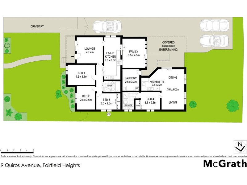 9 Quiros Avenue, Fairfield West NSW 2165 Floorplan