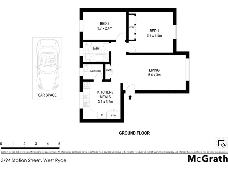 3/94 Station Street, West Ryde NSW 2114 Floorplan