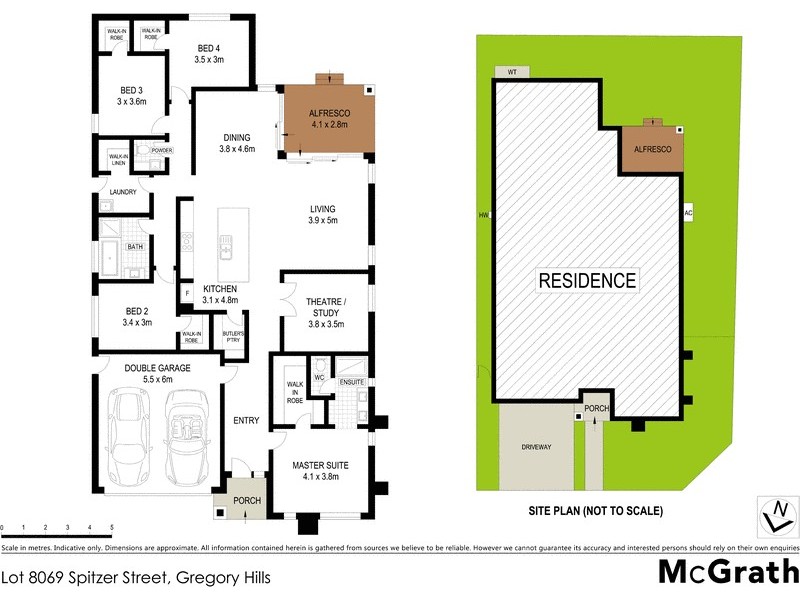 Lot 8069 Spitzer Street, Gregory Hills NSW 2557 Floorplan