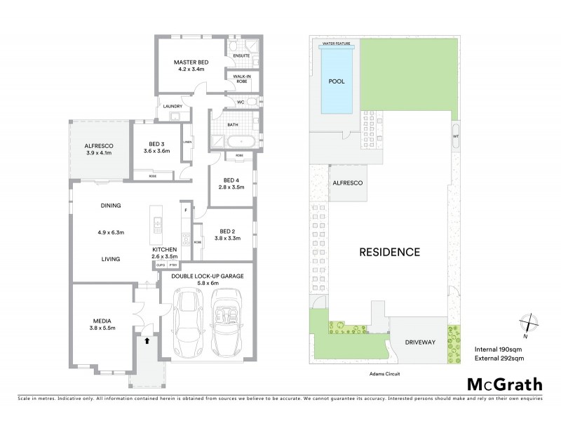 48 Adams Circuit, Elderslie NSW 2570 Floorplan