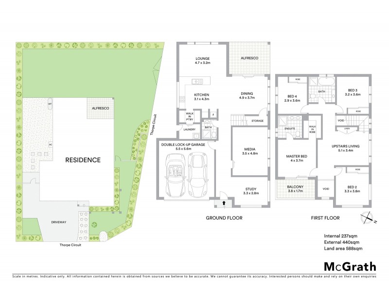 26 Thorpe Circuit, Oran Park NSW 2570 Floorplan