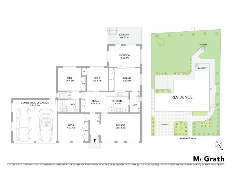 47 Manooka Crescent, Bradbury NSW 2560 Floorplan