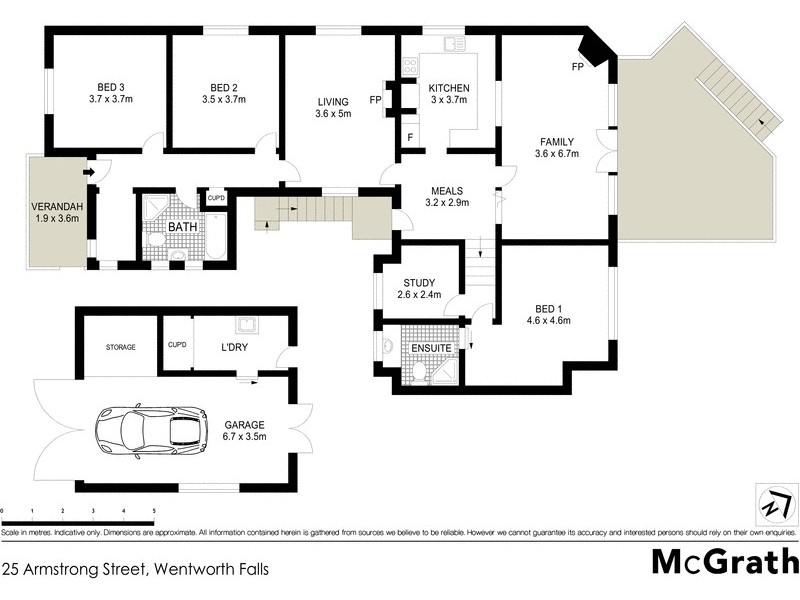 25 Armstrong Street, Wentworth Falls NSW 2782 Floorplan
