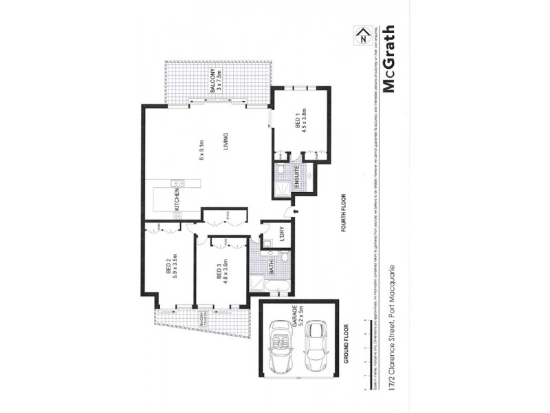 17/2 Clarence Street, Port Macquarie NSW 2444 Floorplan