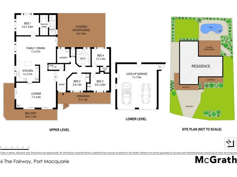 6 The Fairway, Port Macquarie NSW 2444 Floorplan