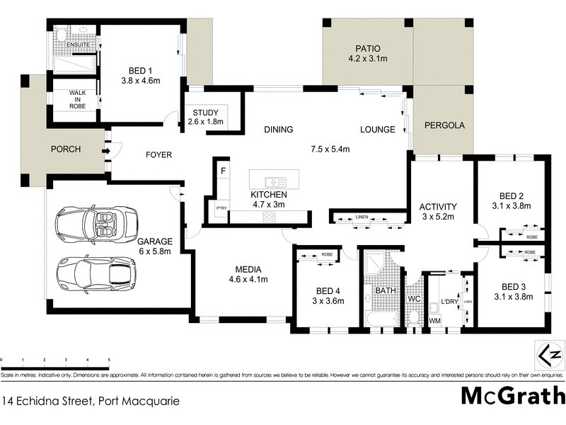 14 Echidna Street, Port Macquarie NSW 2444 Floorplan