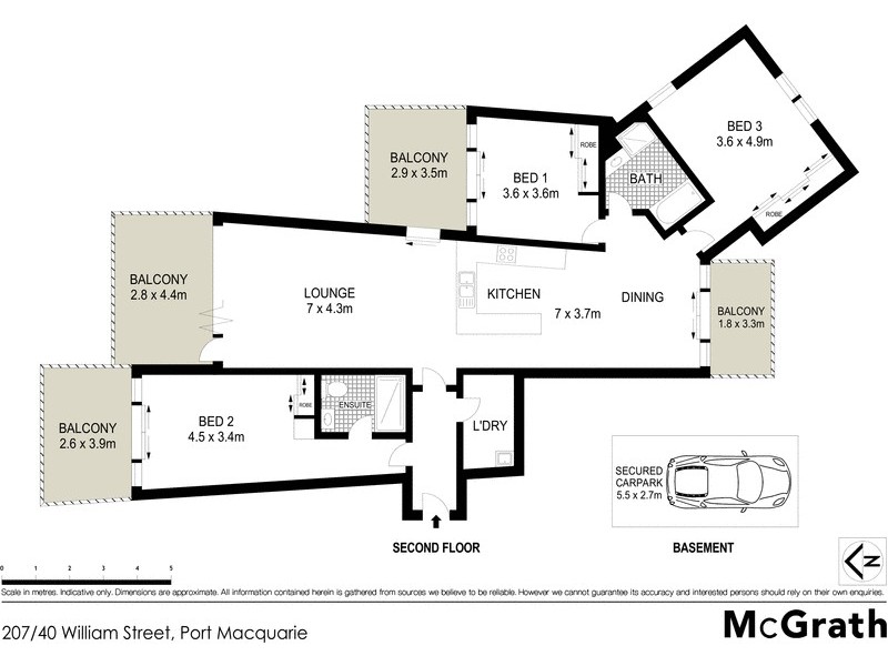 207/40 William Street, Port Macquarie NSW 2444 Floorplan
