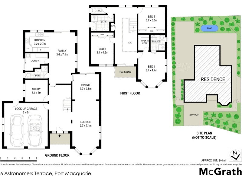 6 Astronomers Terrace, Port Macquarie NSW 2444 Floorplan