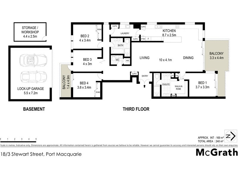 18/3 Stewart Street, Port Macquarie NSW 2444 Floorplan