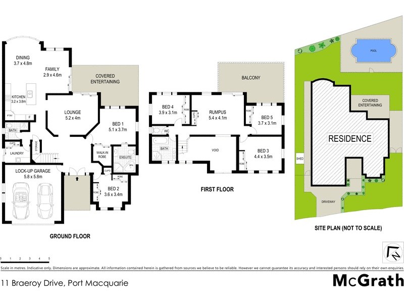 11 Braeroy Drive, Port Macquarie NSW 2444 Floorplan
