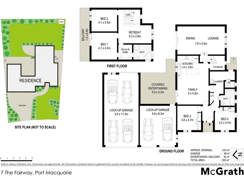 7 The Fairway, Port Macquarie NSW 2444 Floorplan