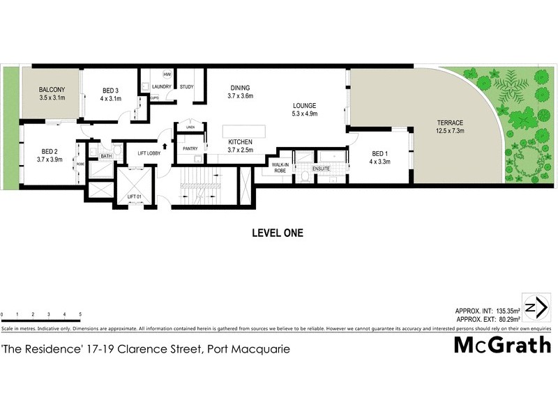 ‘The Residence’ 17-19 Clarence Street, Port Macquarie NSW 2444 Floorplan