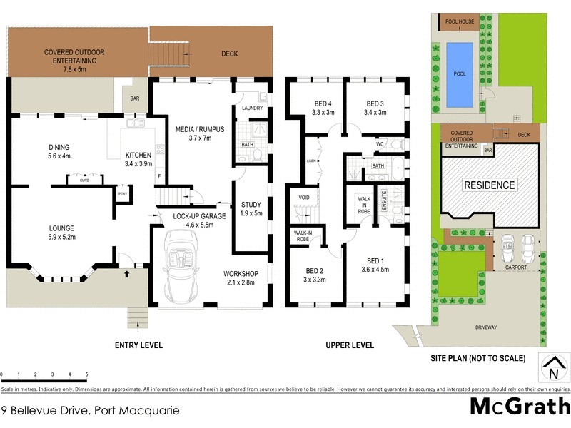 9 Bellevue Drive, Port Macquarie NSW 2444 Floorplan