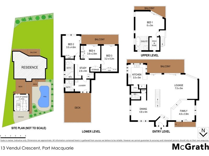 13 Vendul Crescent, Port Macquarie NSW 2444 Floorplan