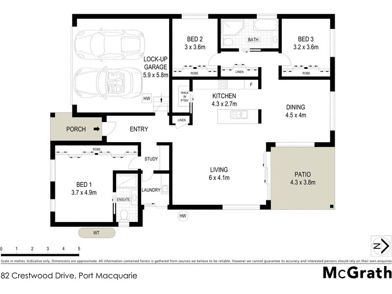 82 Crestwood Drive, Port Macquarie NSW 2444 Floorplan