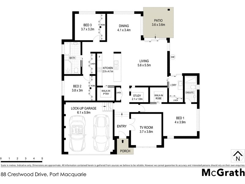 88 Crestwood Drive, Port Macquarie NSW 2444 Floorplan