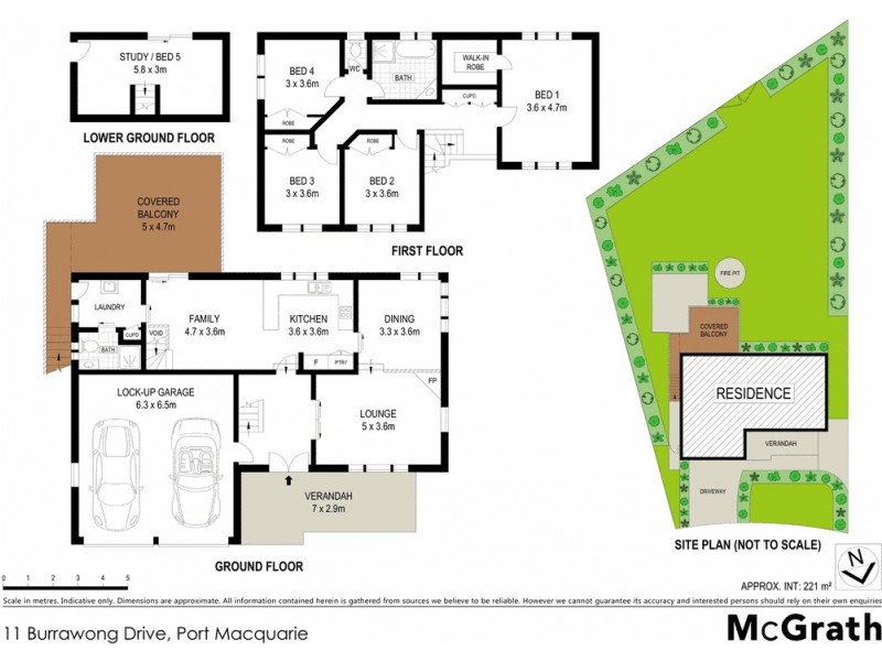 11 Burrawong Drive, Port Macquarie NSW 2444 Floorplan