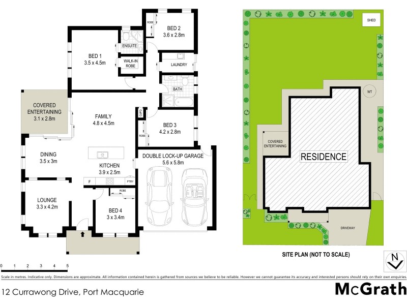 12 Currawong Drive, Port Macquarie NSW 2444 Floorplan