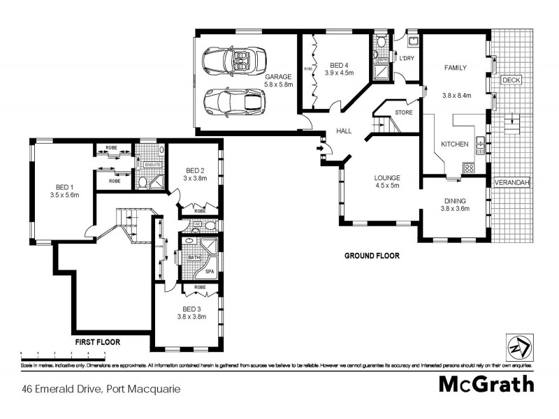 46 Emerald Drive, Port Macquarie NSW 2444 Floorplan