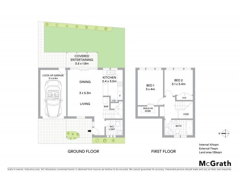 2/25 Leanda Street, Port Macquarie NSW 2444 Floorplan