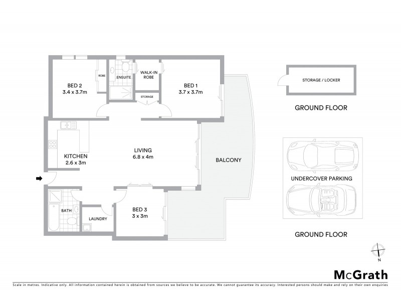 703/2 Murray Street, Port Macquarie NSW 2444 Floorplan