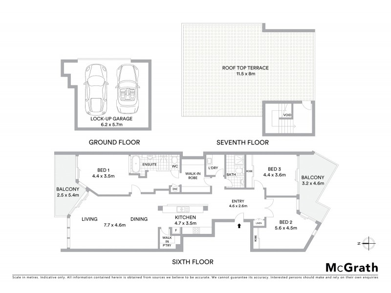 608/12-24 William Street, Port Macquarie NSW 2444 Floorplan
