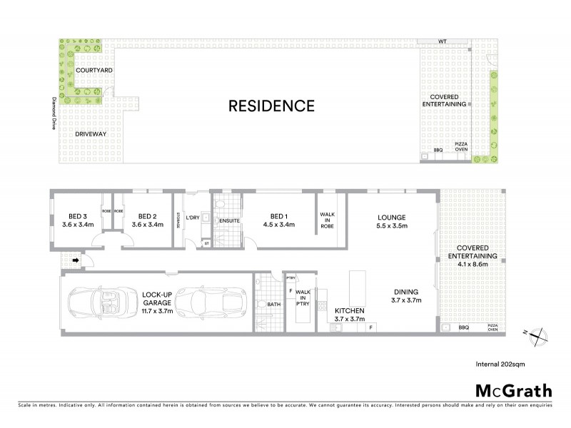 1/27 Diamond Drive, Port Macquarie NSW 2444 Floorplan
