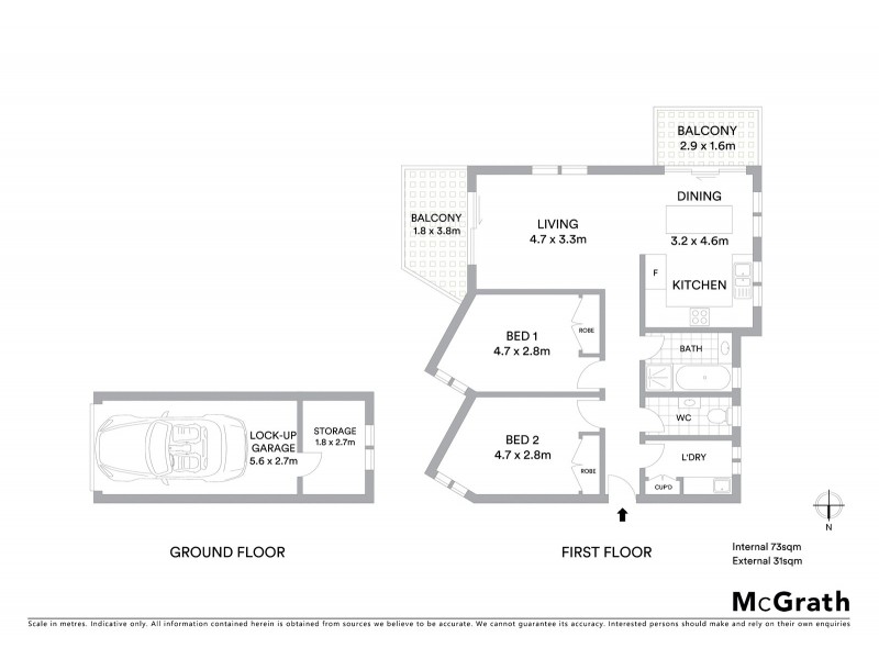 2/115 Bridge Street, Port Macquarie NSW 2444 Floorplan