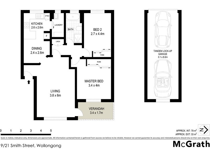 9/21 Smith Street, Wollongong NSW 2500 Floorplan