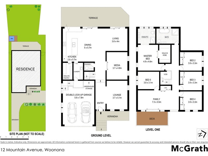 12 Mountain Avenue, Woonona NSW 2517 Floorplan